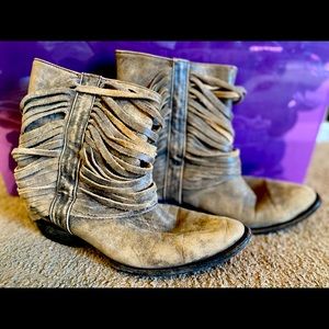 Ankle cowboy boots
